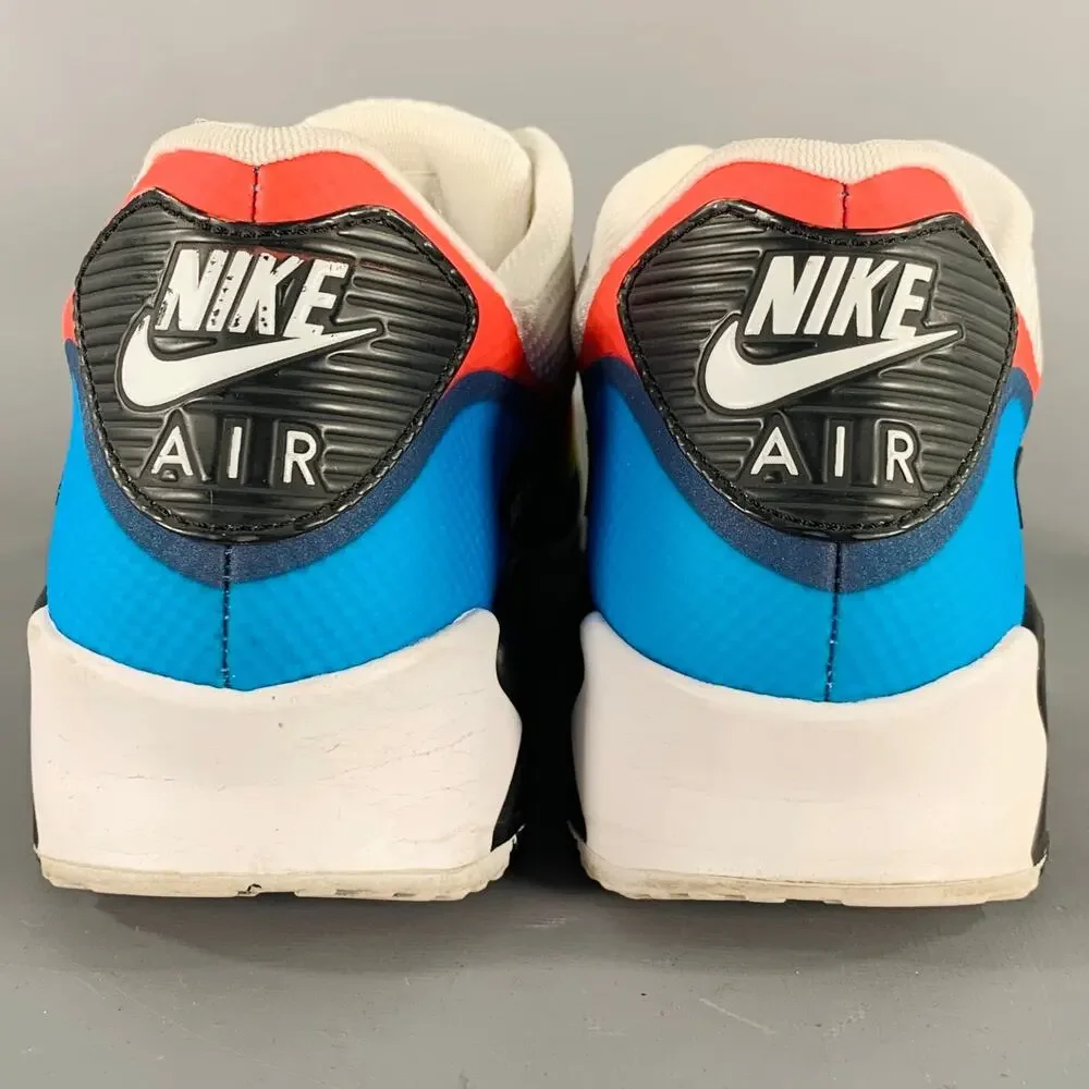 NIKE 2012 10.5 What the Max White Multi Color Color Block Mesh Lace-Up Sneakers